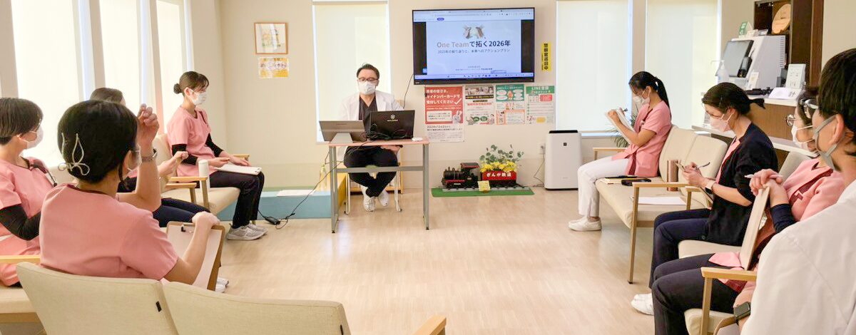 あまが台ファミリークリニック院長の勉強会の様子