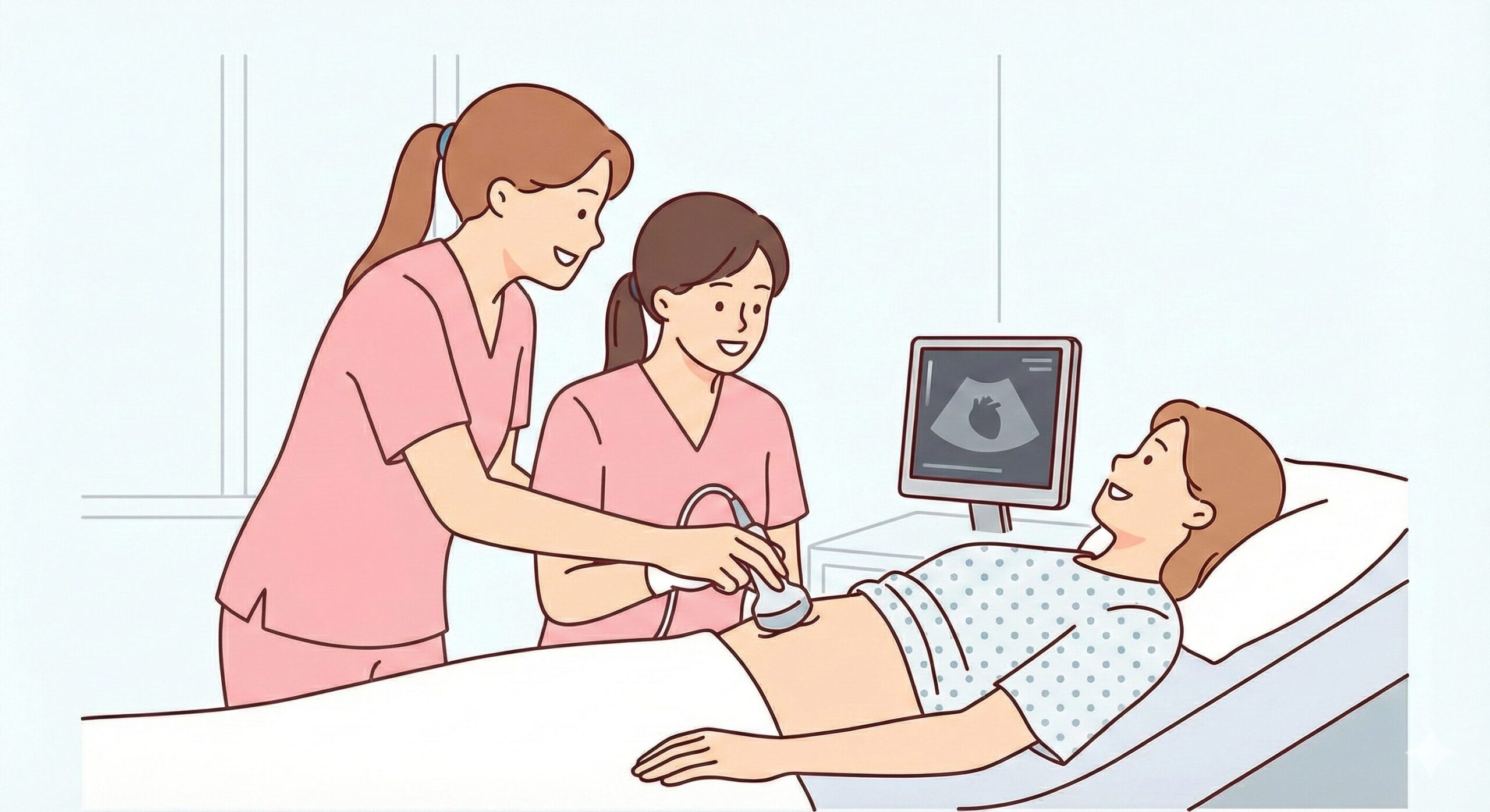 あまが台ファミリークリニックの臨床検査技師の指導のイメージ