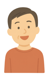 笑顔　中年男性