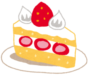 ショートケーキのイラスト