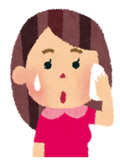 顔　汗
