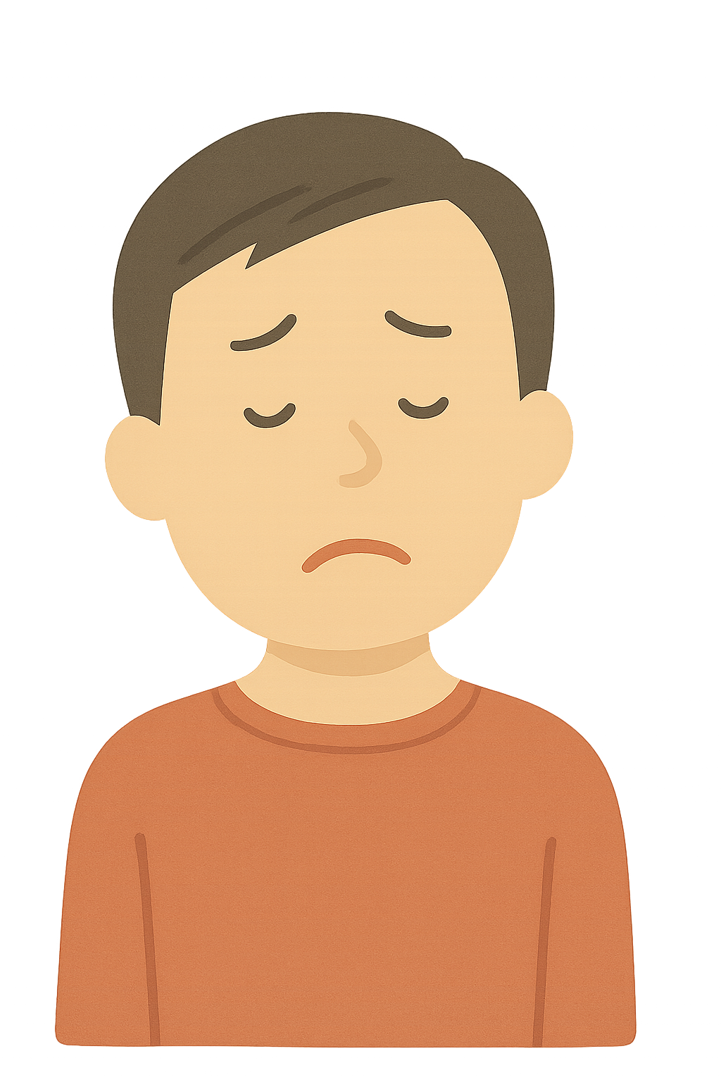 かなしい　男性