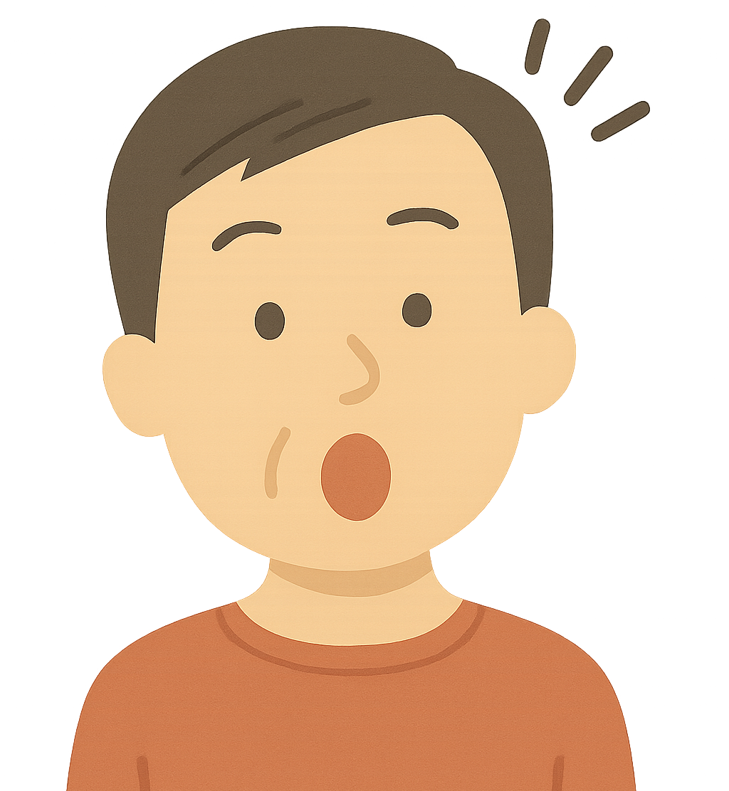 びっくり　男性 