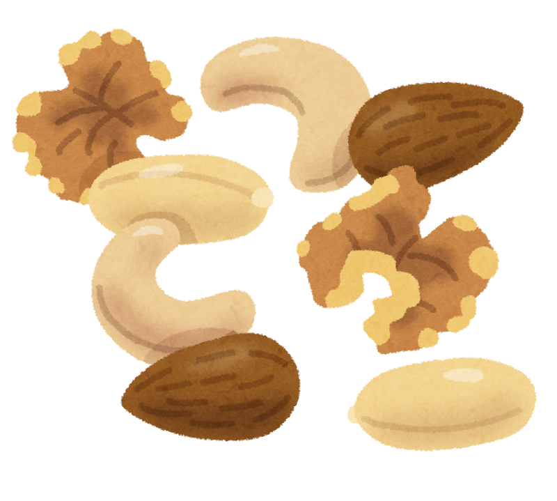 ミックスナッツのイラスト