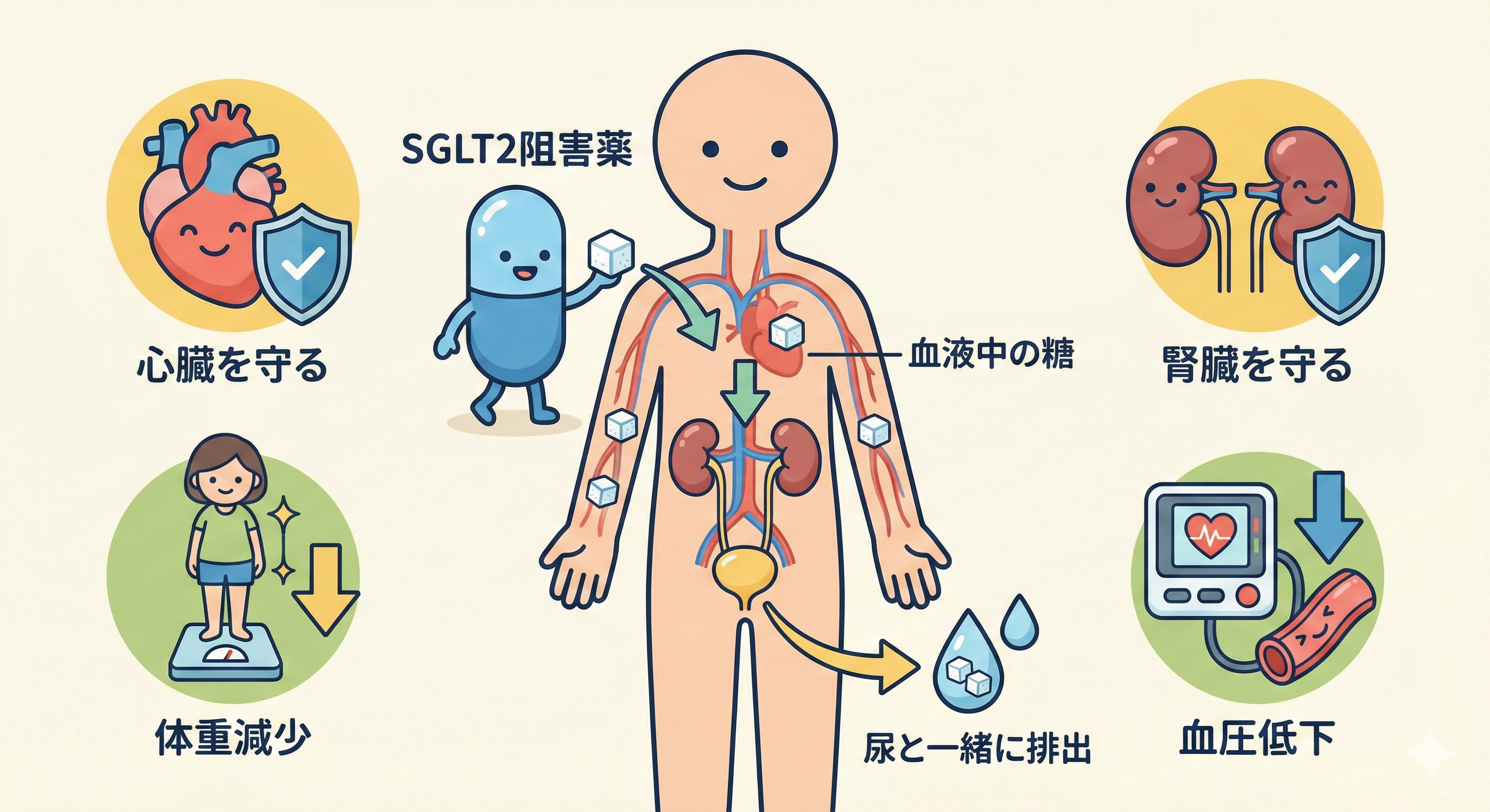 SGLT2阻害薬の説明画像