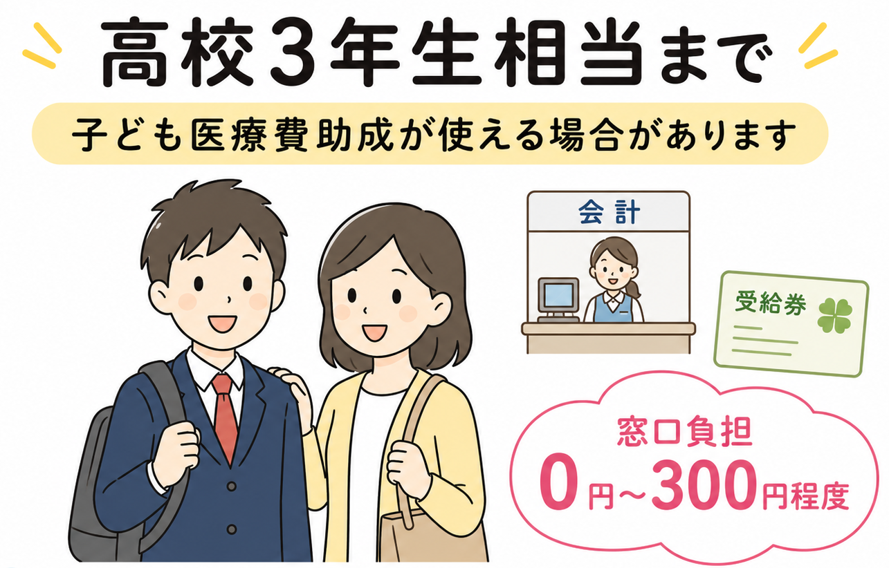 高校3年生相当年齢まで子ども医療費助成を使える場合があるデュピクセント治療