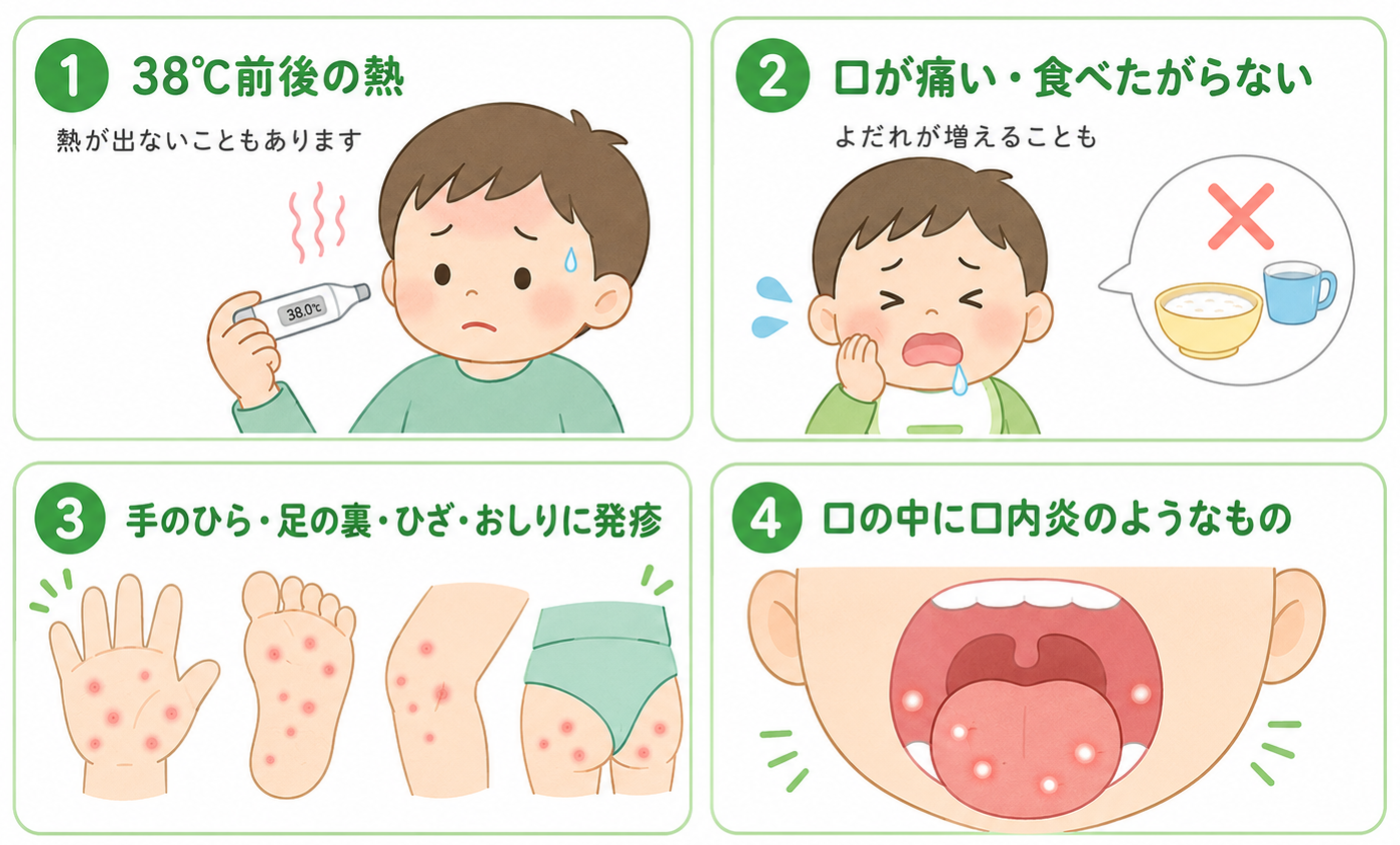 こんな時に「手足口病かも?」と疑ってください
