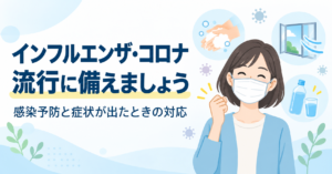 インフルエンザとコロナの予防