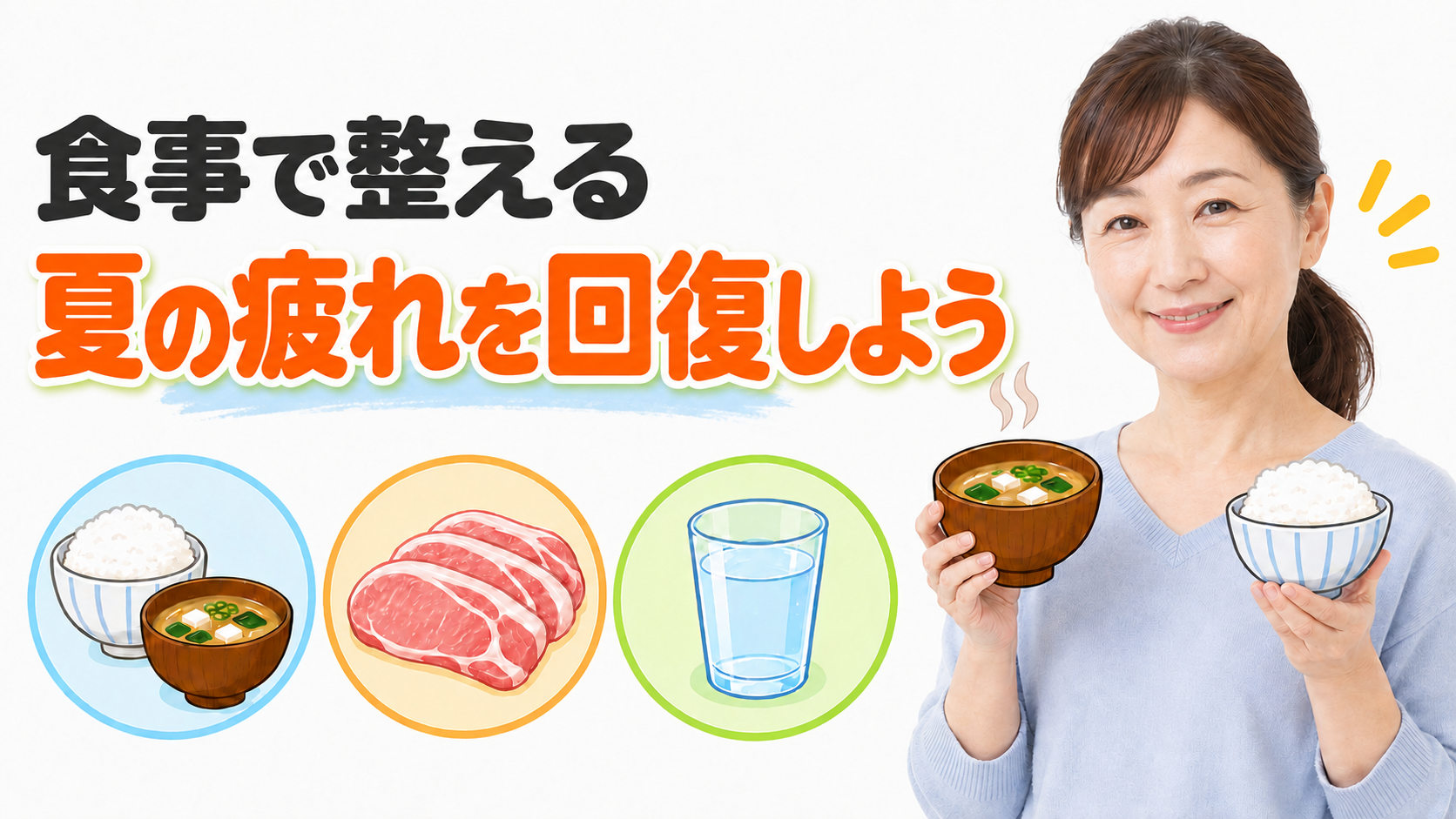 夏の疲れを回復しよう｜食事から整えるポイントを解説